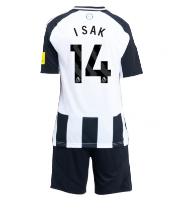 Newcastle United Alexander Isak #14 Primera Equipación Niños 2024-25 Manga Corta (+ Pantalones cortos)